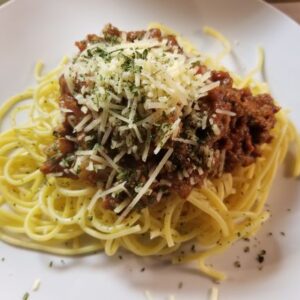 Spaghetti with Low Sodium Meat Sauce